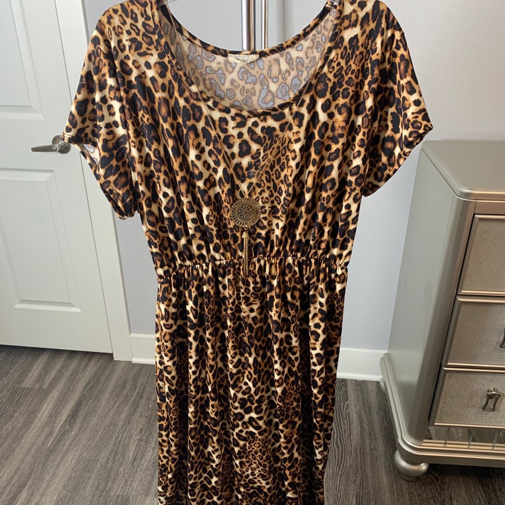Leopard print dress
